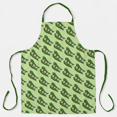 Okra Pods Veggie Vegetable Gumbo Southern Food Apron