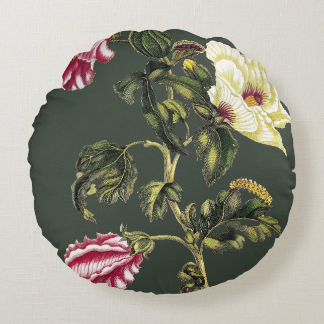 Okra Round Pillow (Front)