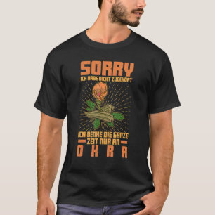 Okra Vegetable Marshmallow Vegan Vegetarian Vegeta T-Shirt