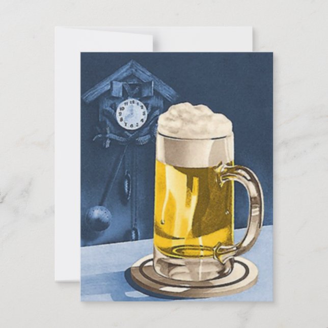 OKT OCTOBERFEST CUCKOO CLOCK BEER PARTY INVITATION (Front)