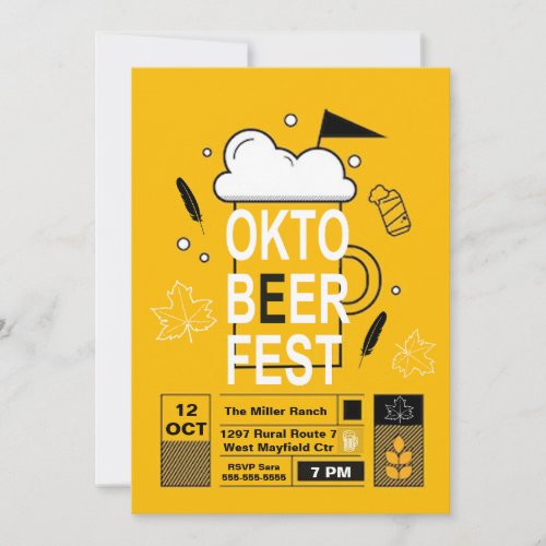 Okto Beer Fest Party Invitation