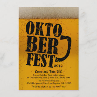 Oktober Fest 2012 - Beer themed invitations