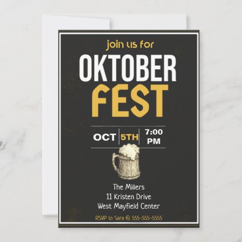 Oktober Fest Party Invitation