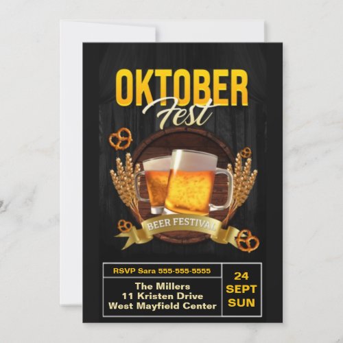 Oktober Fest Party Invitation