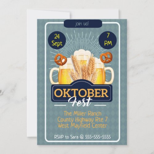 Oktober Fest Party Invitation