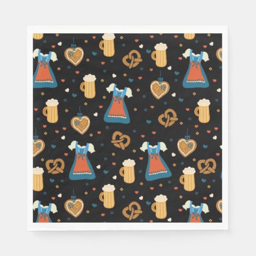 Oktober Festive Oktoberfest Napkins