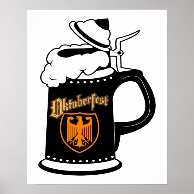 Oktoberest Beer Stein Poster (Front)