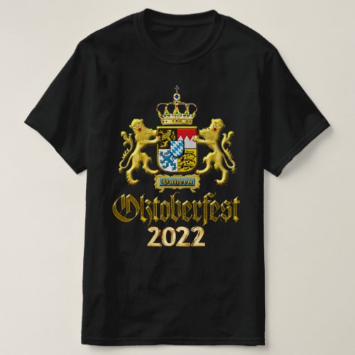 Oktoberfest 2022 Bavaria Crest T_shirt