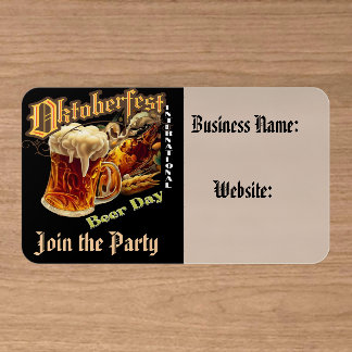 Oktoberfest 2026 clear business cards