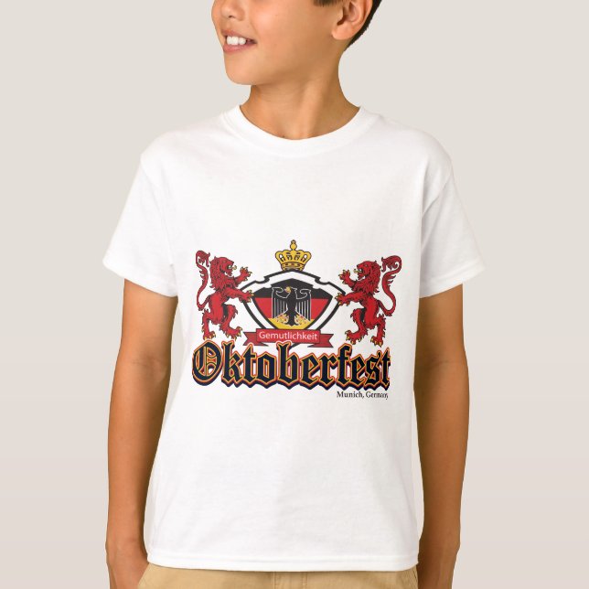 Oktoberfest 2 Lions T-Shirt (Front)