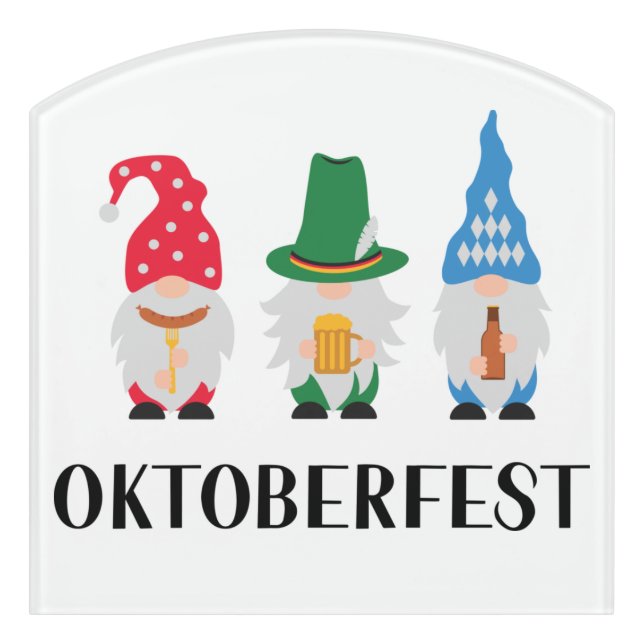 Oktoberfest 3 Gnomes Sign (Contour Front)