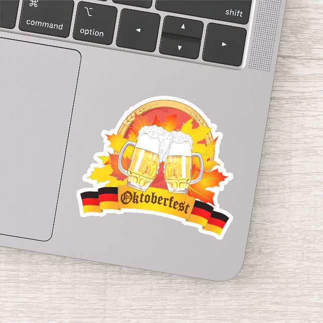Oktoberfest Annual German Beer Festival Sticker (Detail)