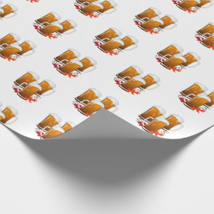 Oktoberfest Autumn Beer Wrapping Paper