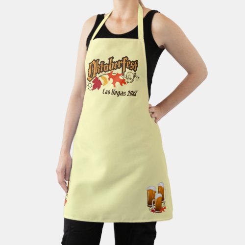 Oktoberfest Autumn Leaves Apron