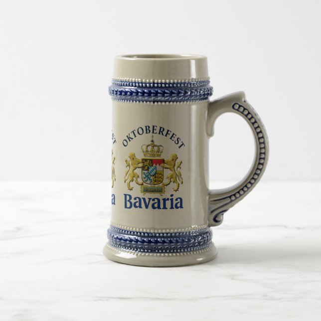 Oktoberfest Bavaria Crest  Beer Stein (Right)