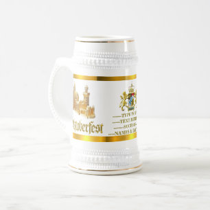 Oktoberfest Bavaria Crest, Castle Personalized Beer Stein