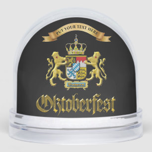 Oktoberfest Bavaria Crest Castle Personalized  Snow Globe