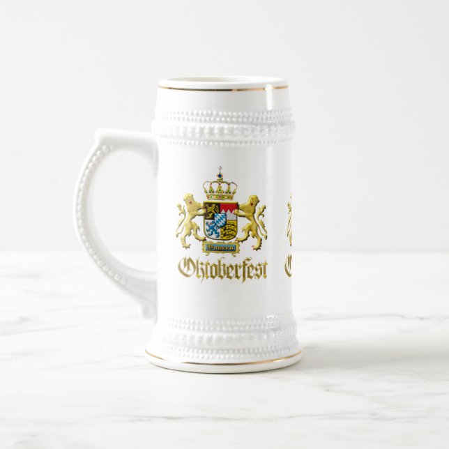 Oktoberfest Bavaria Golden Celebration Gift Beer Stein (Left)