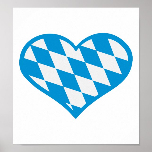 Oktoberfest Bavaria heart Poster (Front)