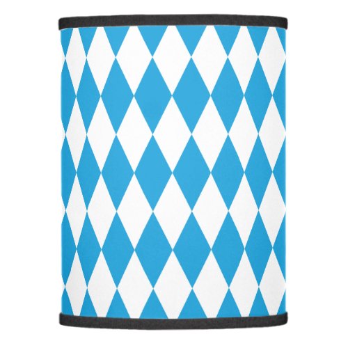 Oktoberfest Bavarian Blue and White Large Diagonal Lamp Shade