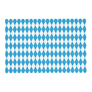 Oktoberfest Bavarian Blue and White Large Diagonal Placemat