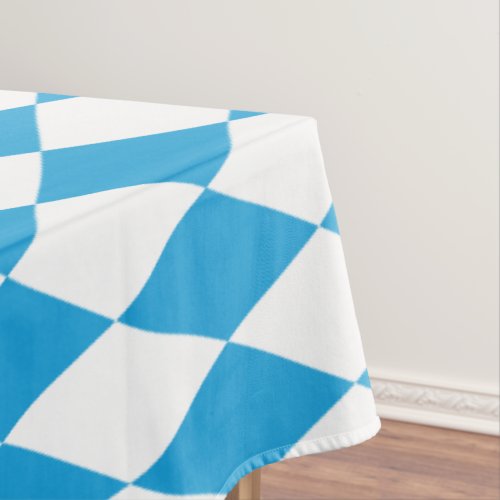 Oktoberfest Bavarian Blue and White Large Diagonal Tablecloth