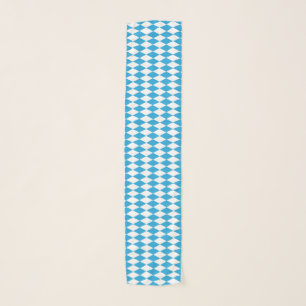 Oktoberfest Bavarian Blue and White Medium Pattern Scarf