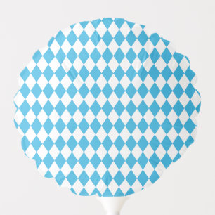 Oktoberfest Bavarian Checkered Design Balloon