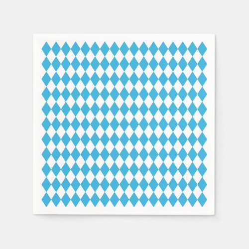 Oktoberfest Bavarian Checkered Design Napkins