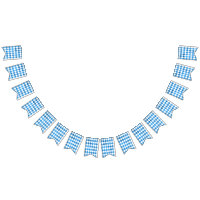 Oktoberfest Bavarian Flag Blue Wedding Decor