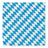 Oktoberfest Bavarian Blue and White Small Diagonal Diamond Pattern