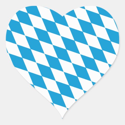 Oktoberfest Bayern Colors Heart Sticker