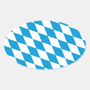 Oktoberfest, Bayern Colors Oval Sticker