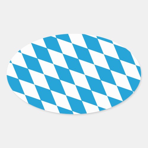 Oktoberfest Bayern Colors Oval Sticker