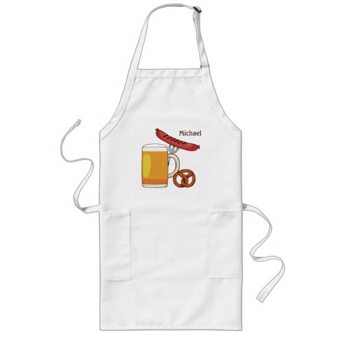 Oktoberfest BBQ custom name apron