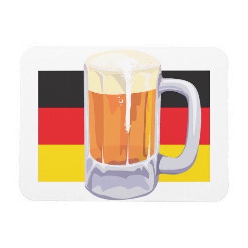 Oktoberfest Beer and German Flag Magnet
