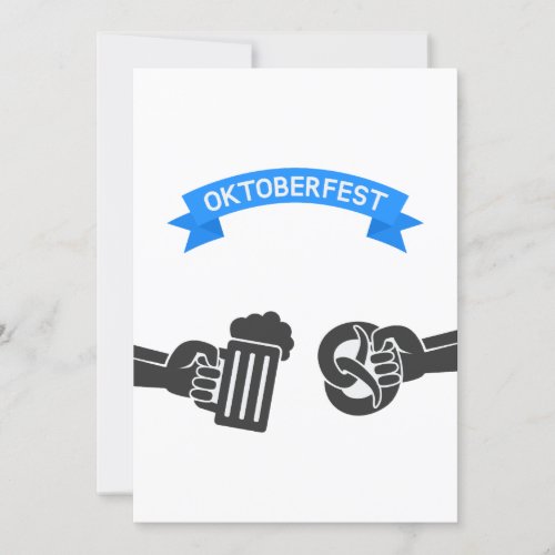 Oktoberfest Beer And Pretzel Invitation