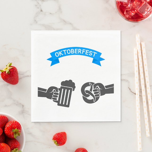 Oktoberfest Beer And Pretzel Napkins (Creator Uploaded)