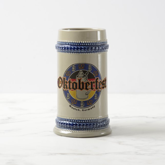 Oktoberfest Beer and Pretzels Stein (Center)