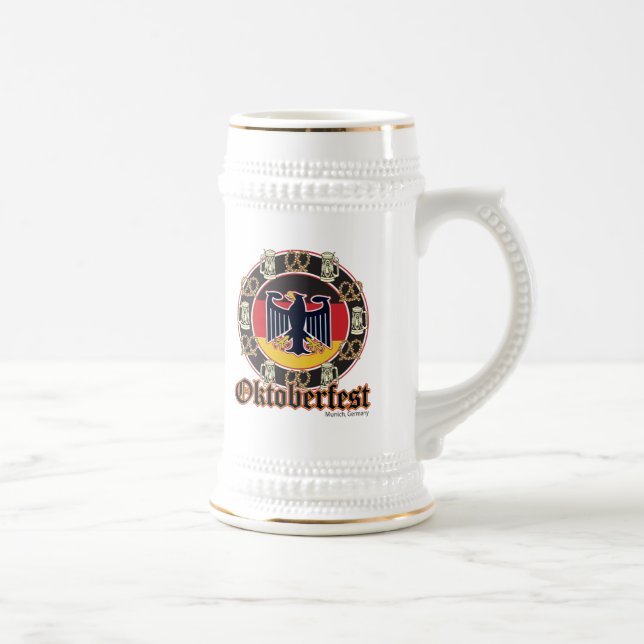 Oktoberfest Beer and Pretzels Stein (Right)