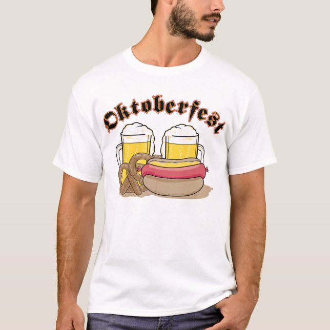 Oktoberfest Beer and Sausage T-Shirt (Front)
