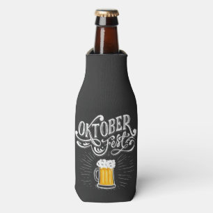 Oktoberfest Beer Bavarian Festival Personalize Bottle Cooler