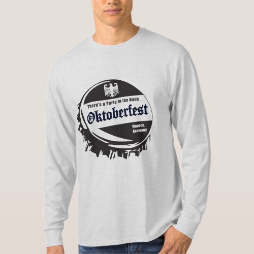 Oktoberfest Beer Bottle Cap T_Shirt