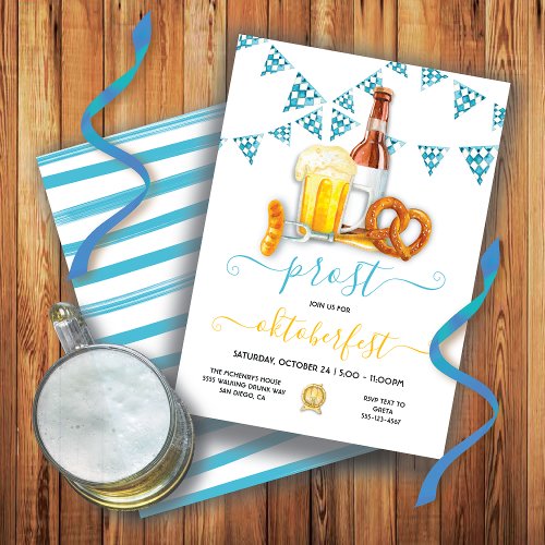 Oktoberfest beer brats Party Invitation