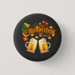 Oktoberfest Beer  Button