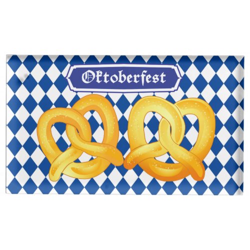 OKTOBERFEST beer Fest traditional German pretzels Place Card Holder