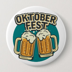 Oktoberfest Beer Festival Button