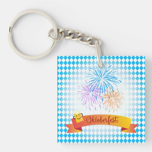OKTOBERFEST beer festival decoration Keychain (Front)