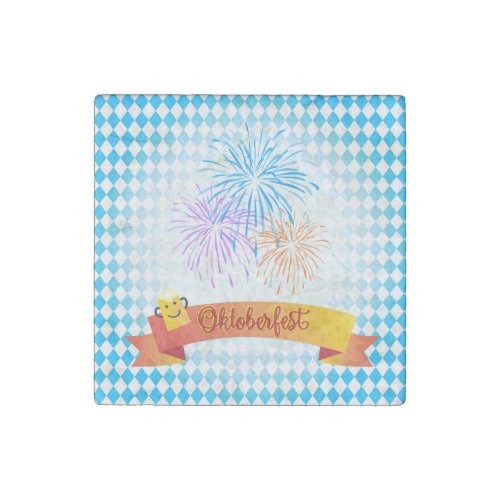 OKTOBERFEST beer festival decoration Stone Magnet