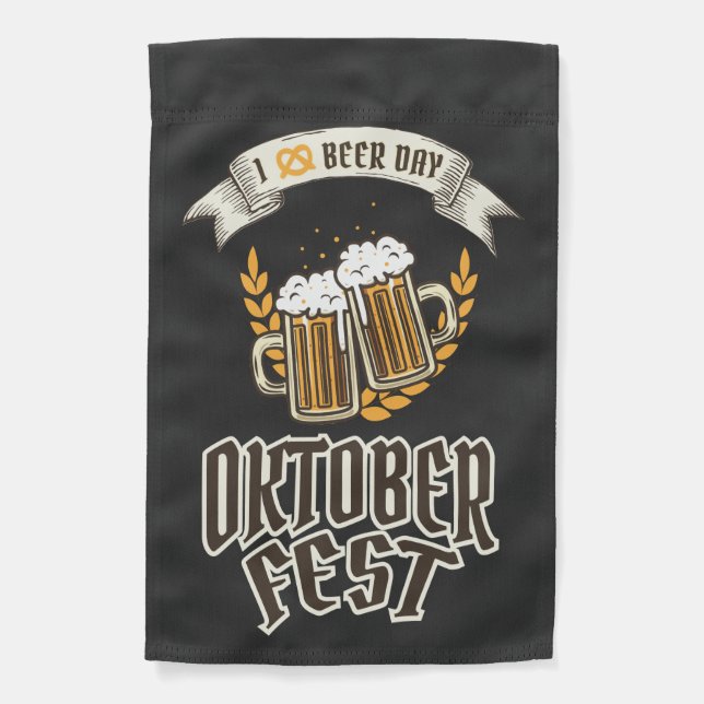 Oktoberfest Beer Festival  Garden Flag (Front)
